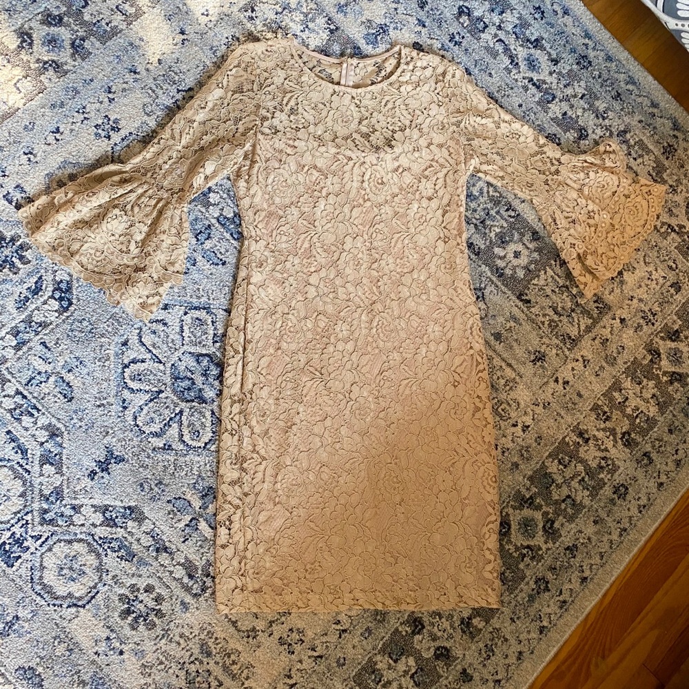 Calvin Klein nude lace dress